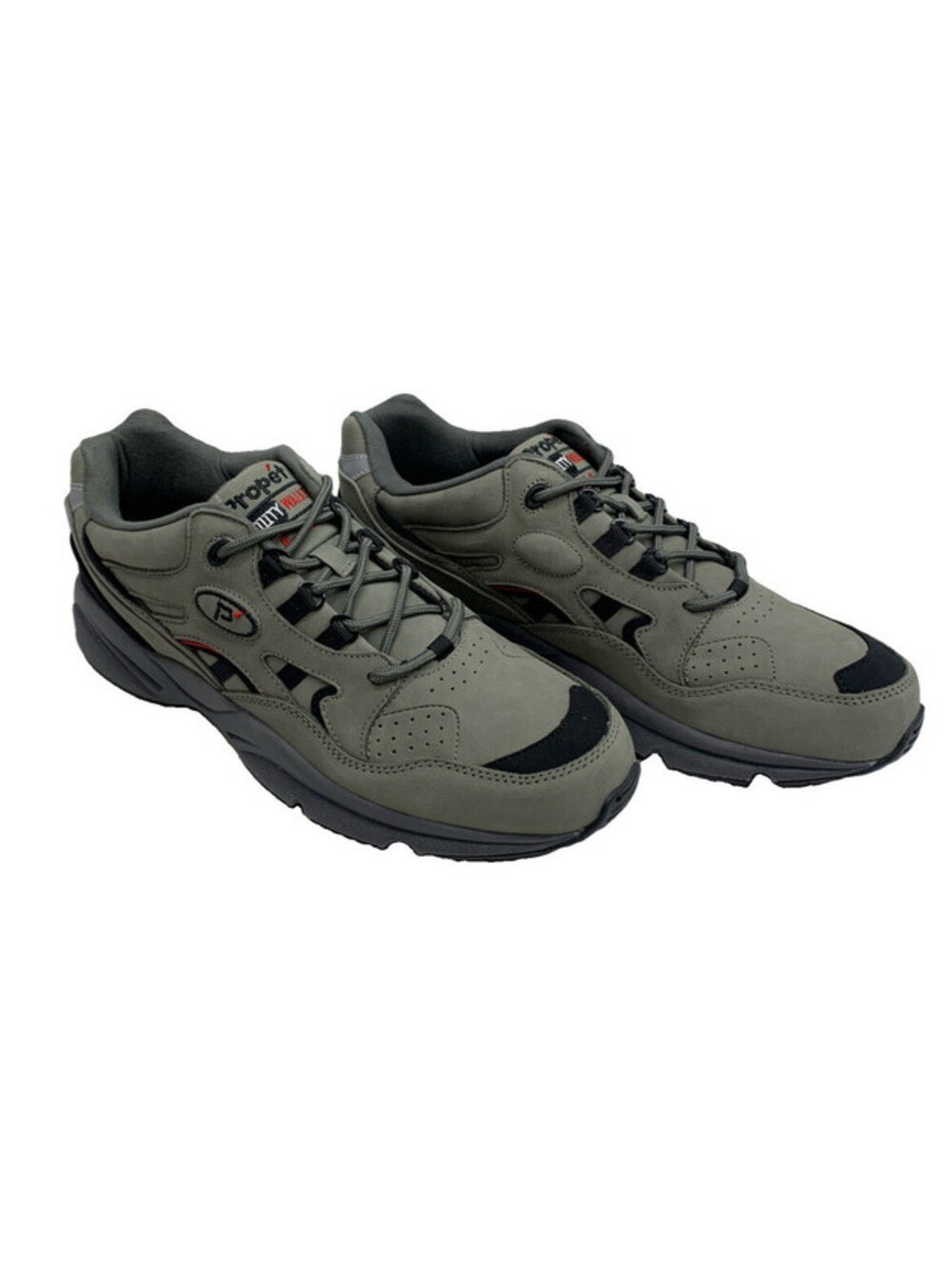 Propet Stability Walker M2034 Men's Walking Shoes Gray Leather Upper Size 12M